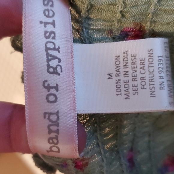 Band of Gypsies Floral Top SZ MD - Picture 4 of 5